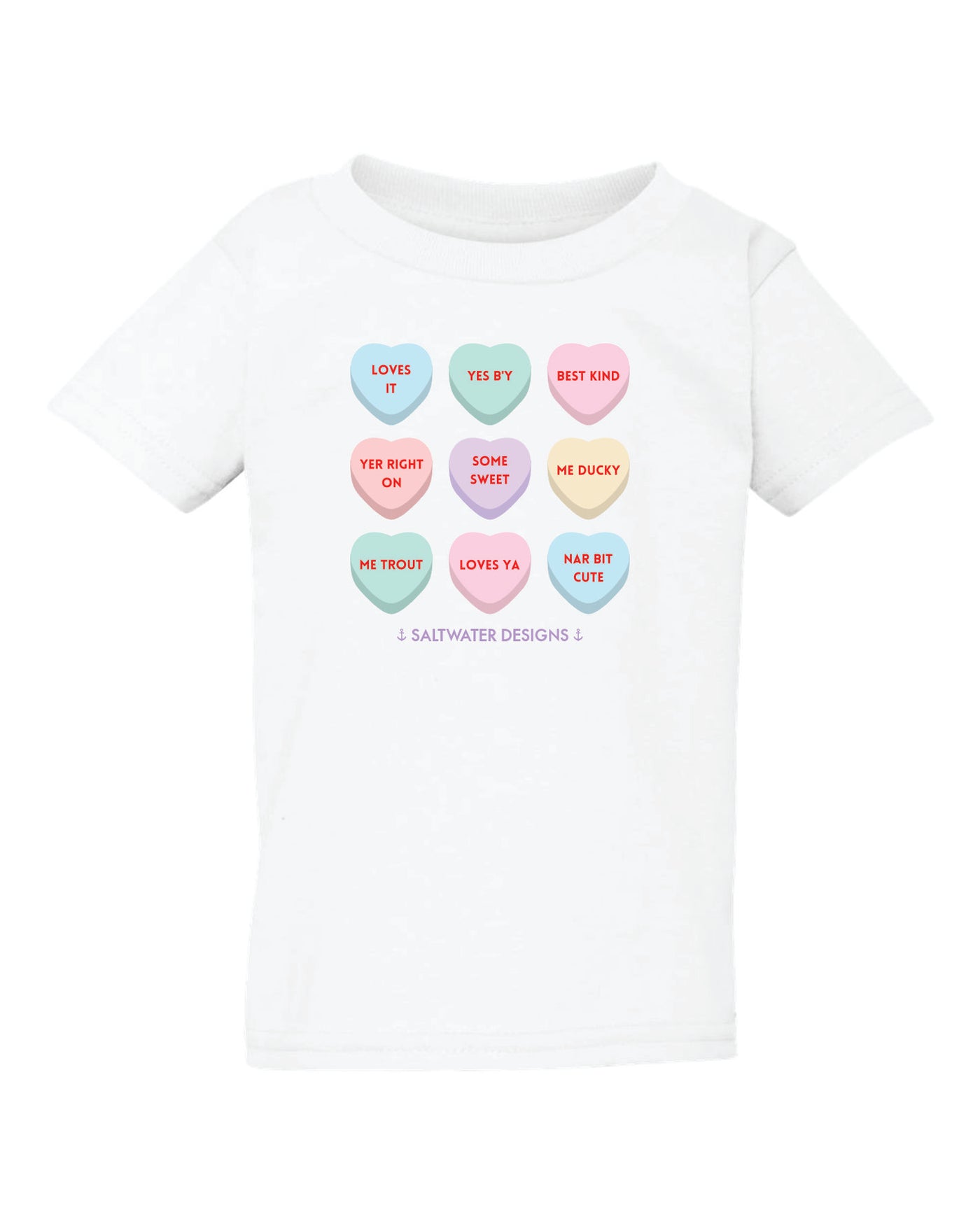 "Candy Hearts" Toddler/Youth T-Shirt