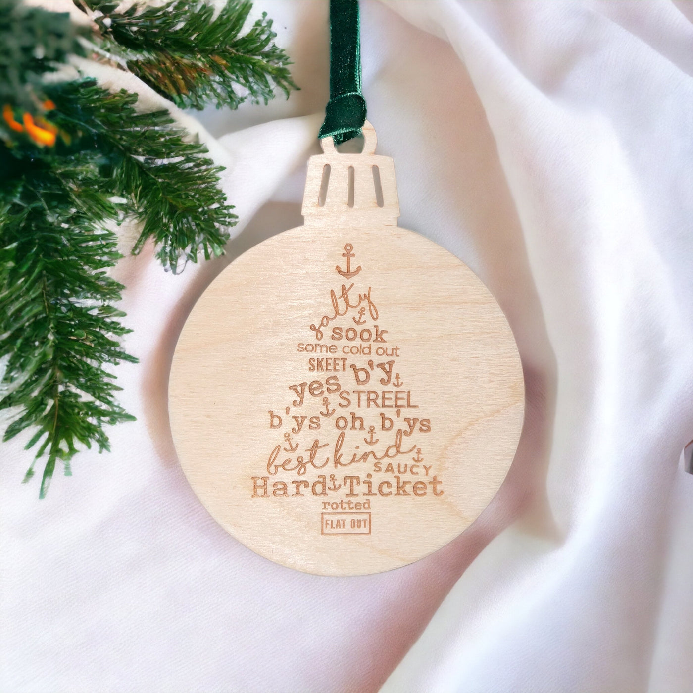 SWD Christmas Tree Wooden Ornament