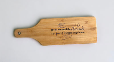 "Snacks Are Gone" Serving Board
