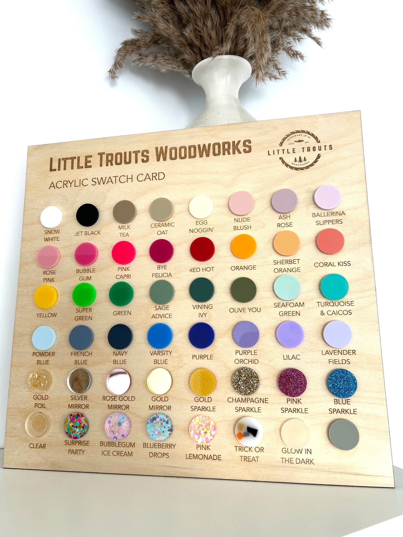 "Look What I Made" Magnet with 3D Acrylic Name