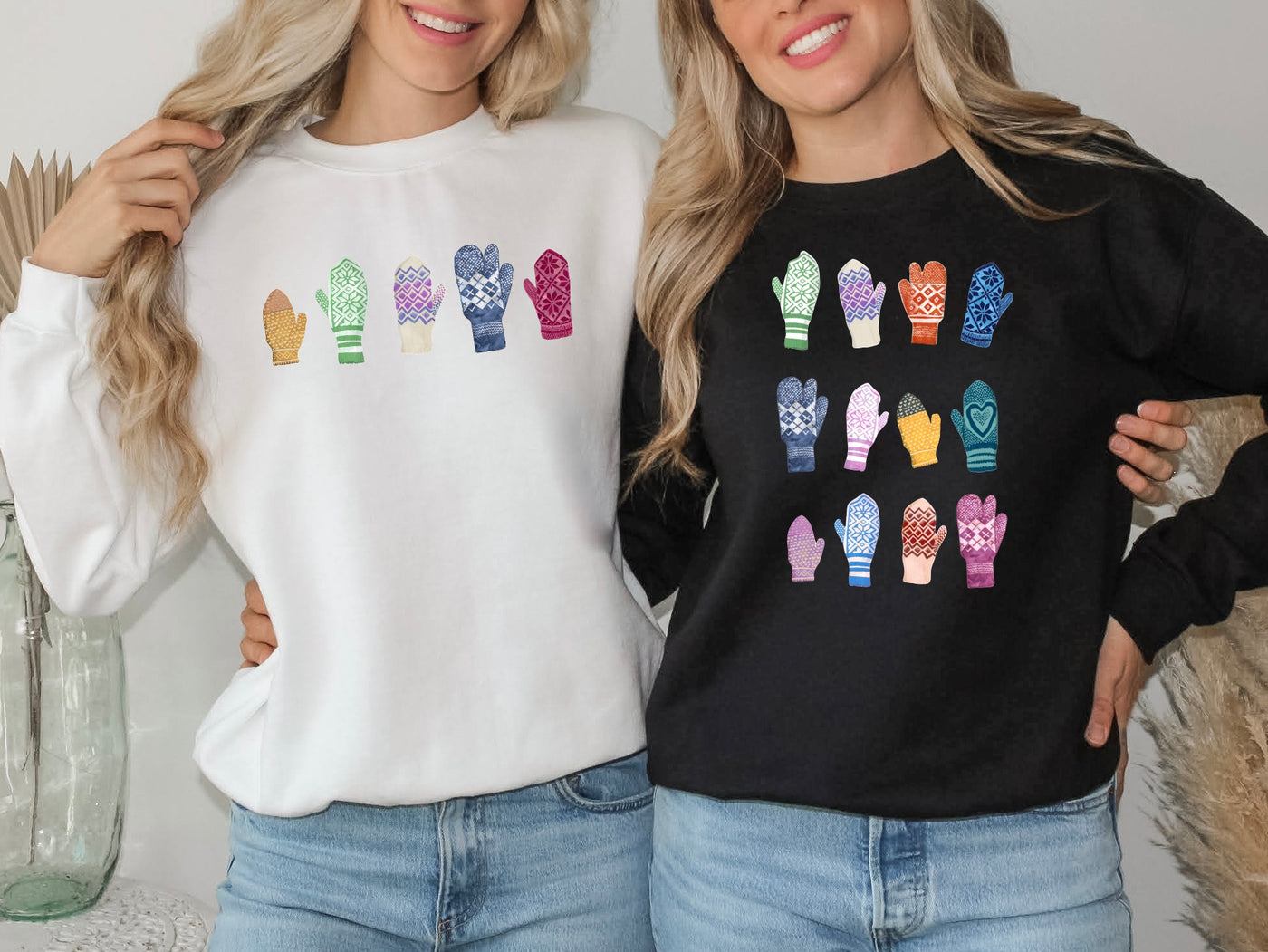 Sea Bloom Designs Nan's Mittens Unisex Crewneck Sweatshirt