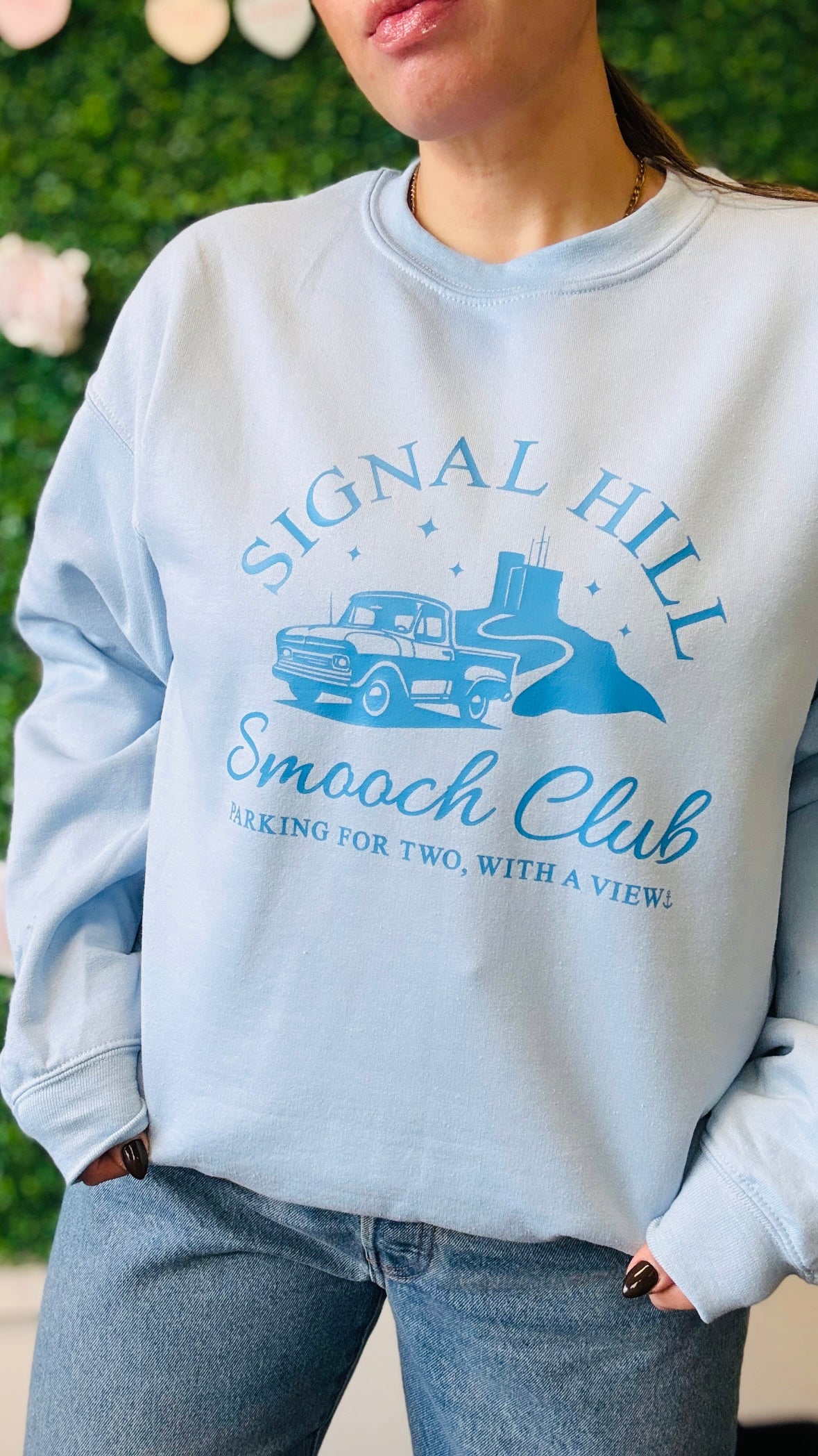 "Signal Hill Smooch Club" Unisex Crewneck Sweatshirt