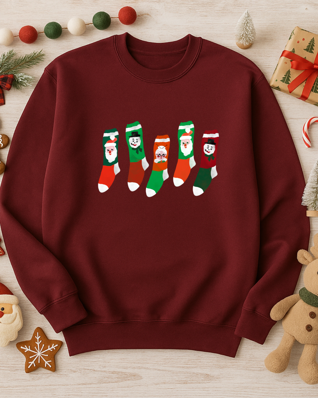 Sea Bloom Designs “Vintage Stockings” Unisex Crewneck Sweatshirt