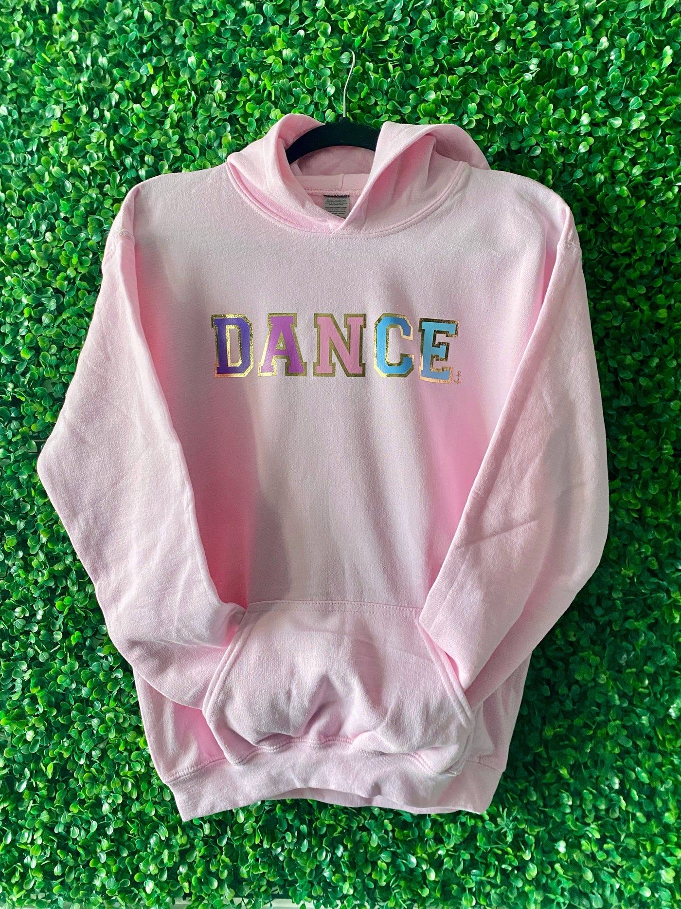 Imperfectly Perfect "Dance" Varsity Youth Hoodie - XL Youth - Light Pink