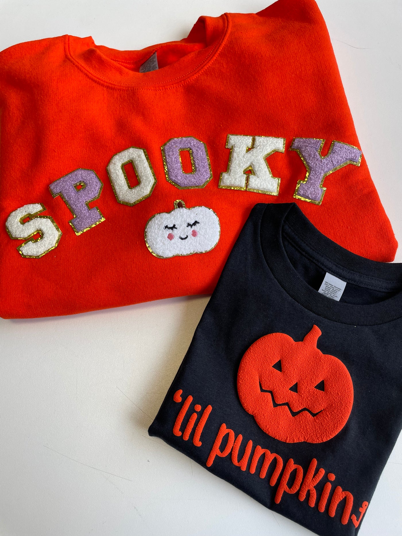 "Lil Pumpkin" (Puff Design) Toddler/Youth Crewneck Sweatshirt