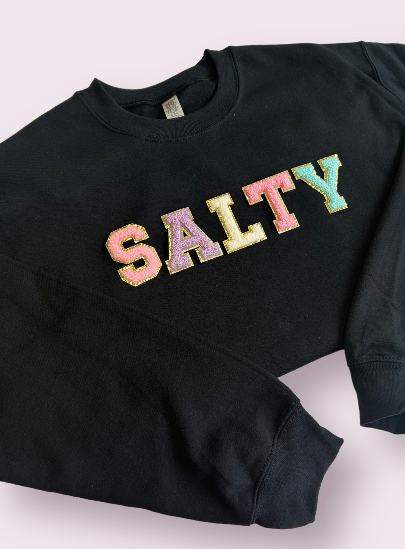 *PRE-ORDER* "SALTY" Chenille Patch Unisex Crewneck (Expected Completion Early November)