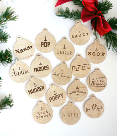 Newfoundland Sayings Wooden Gift Tags