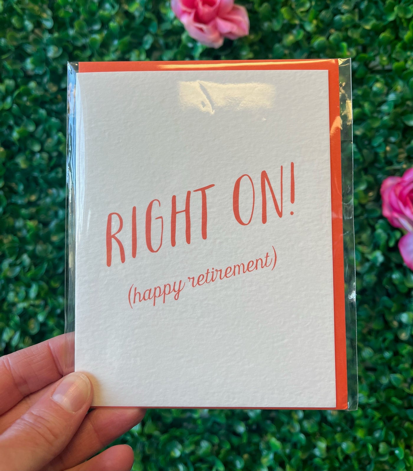 "Right On! Happy Retirement" Greeting Card