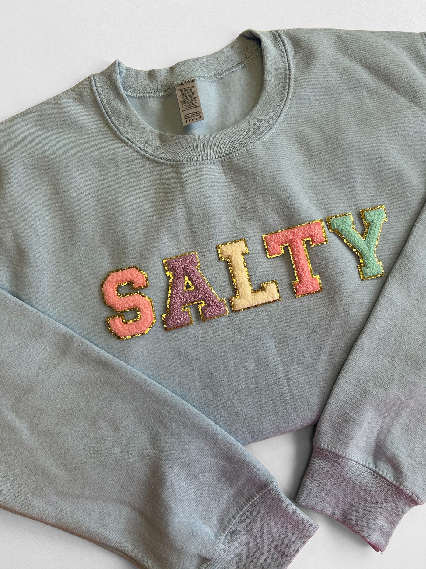 *PRE-ORDER* "SALTY" Chenille Patch Unisex Crewneck (Expected Completion Early November)