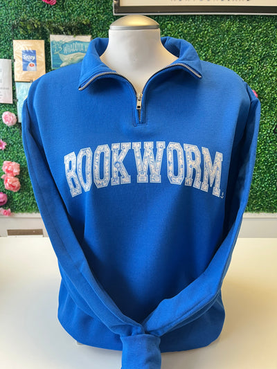 "Bookworm" Unisex Quarter-Zip Sweatshirt