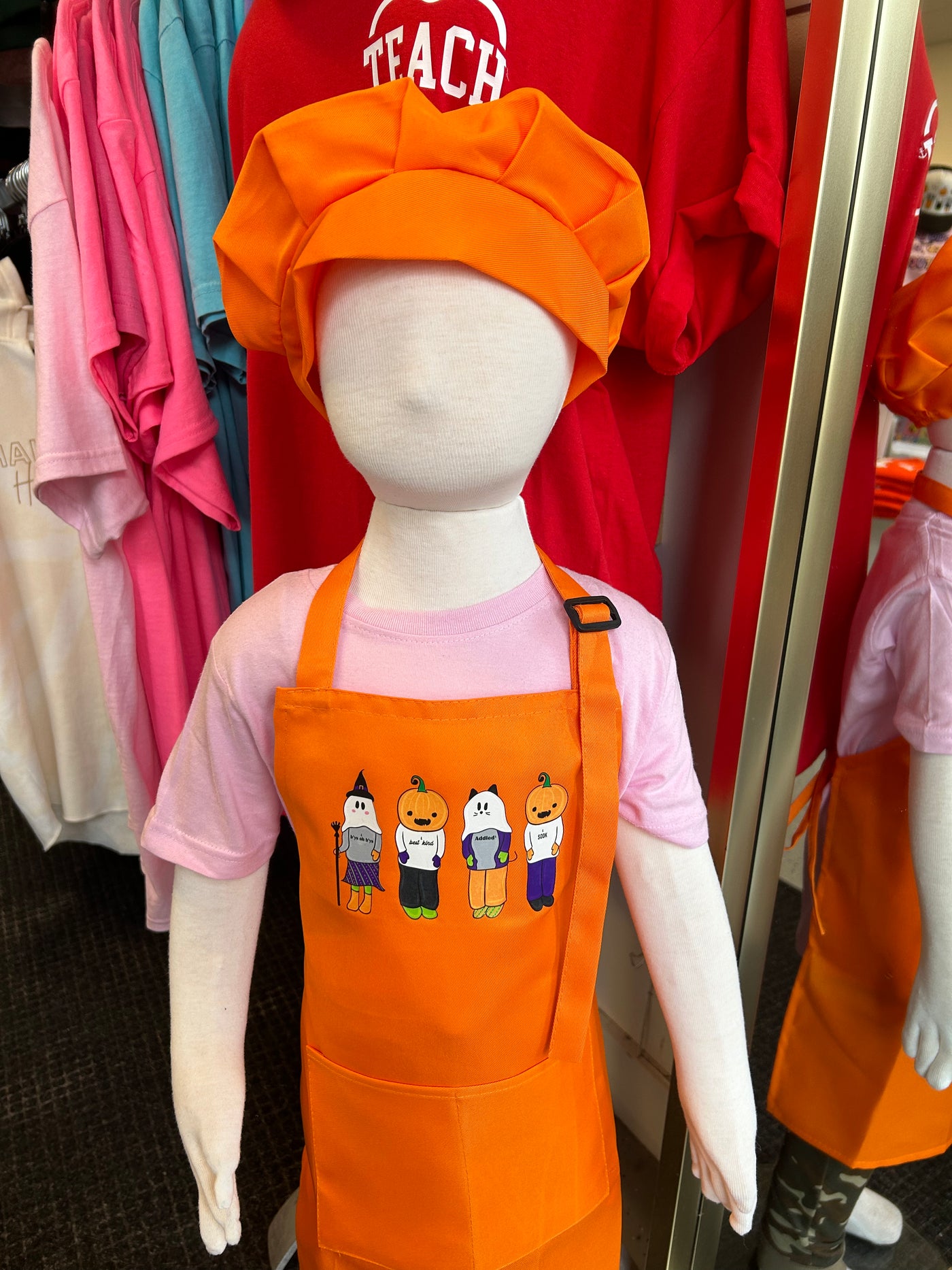 "Halloween Mummers" Apron/Hat Set