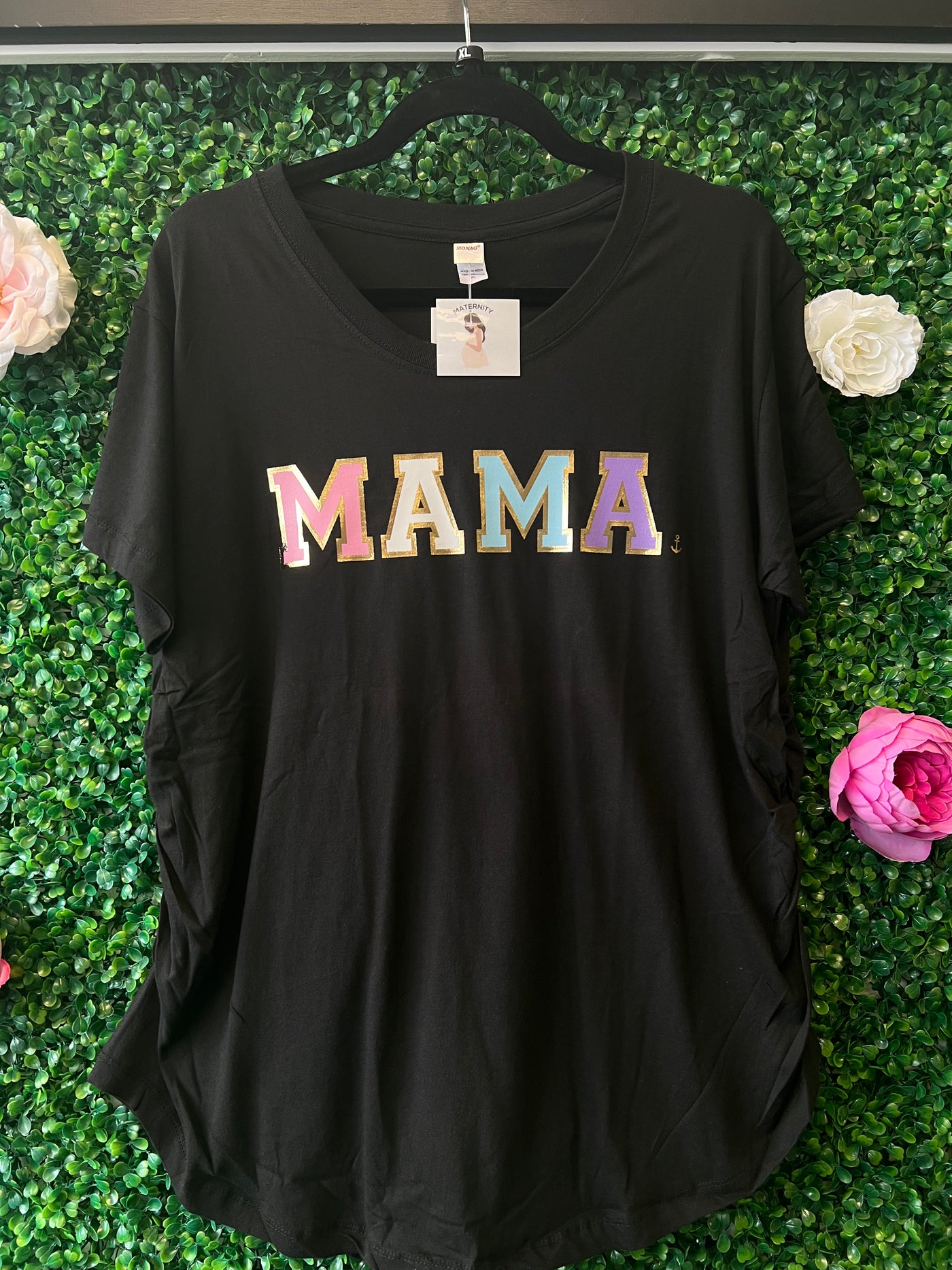 "Mama" Varsity Maternity T-Shirt