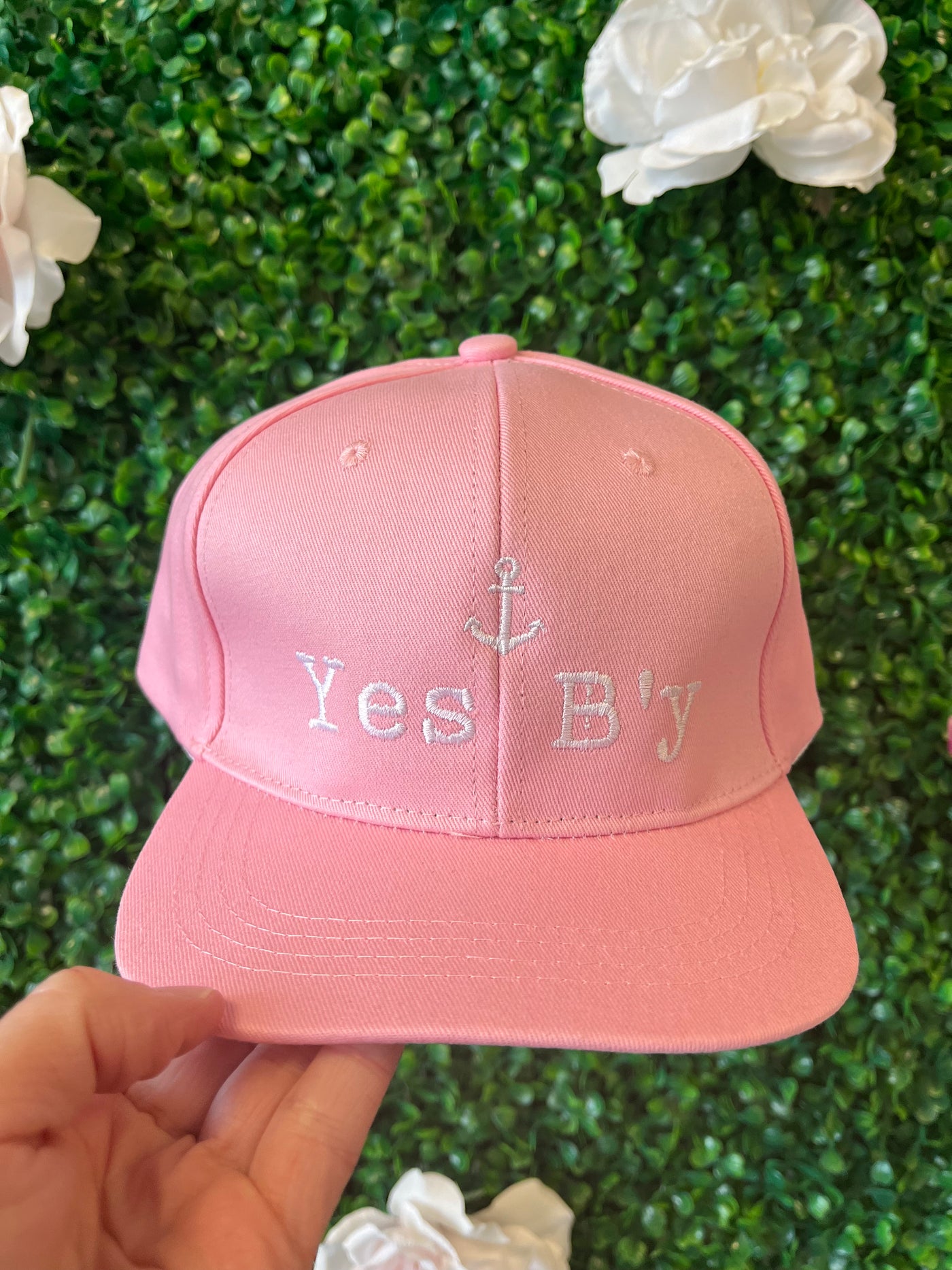 "Yes B'y" Embroidered Flat Brim Youth Baseball Hat