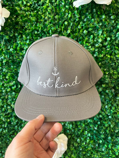 "Best Kind" Embroidered Flat Brim Youth Baseball Hat