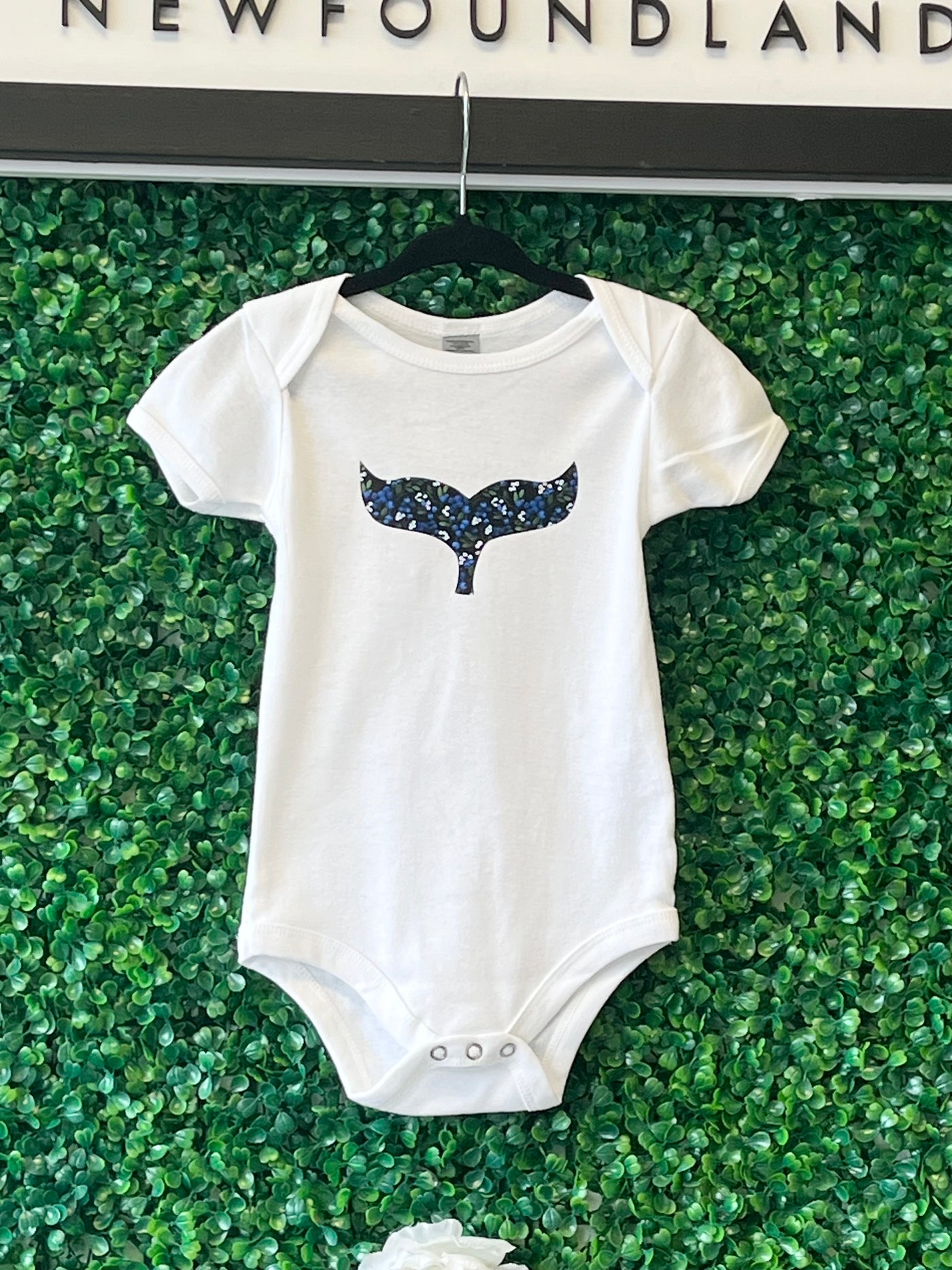 Sea Bloom Designs Blueberry Whale Tail Onesie