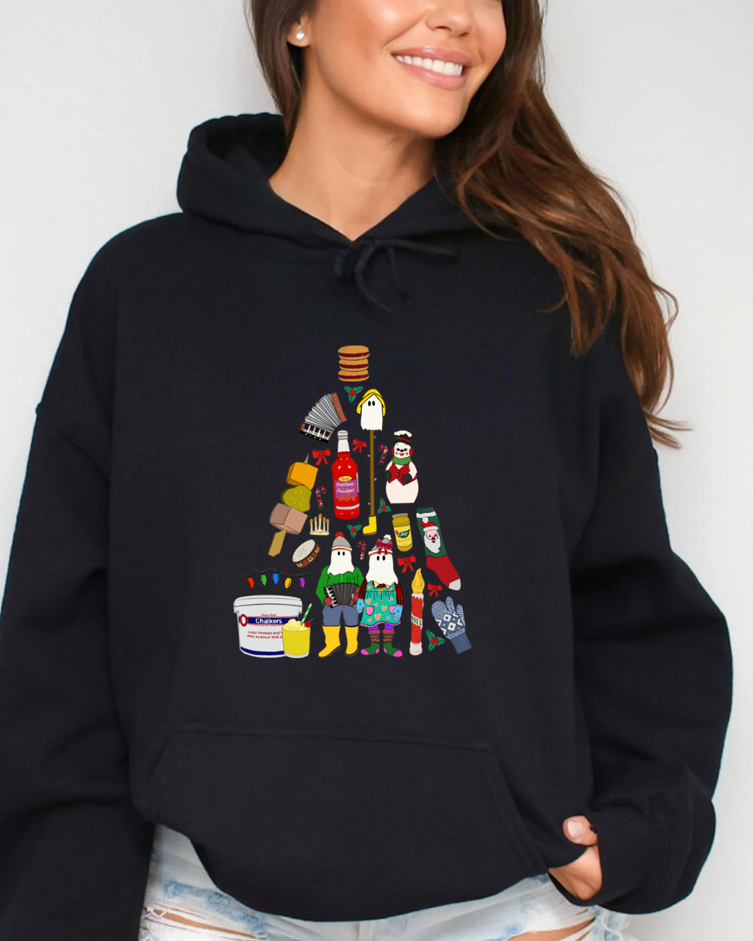 SeaBloom Designs "Kitchen Party Tree" Unisex Hoodie