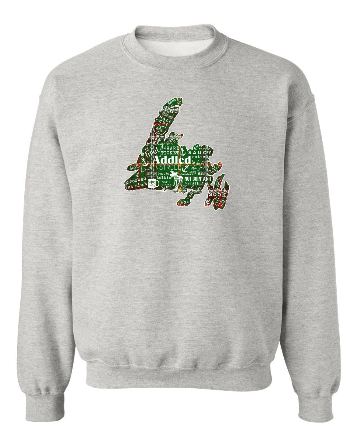 "NL Tartan Map" Unisex Crewneck Sweatshirt