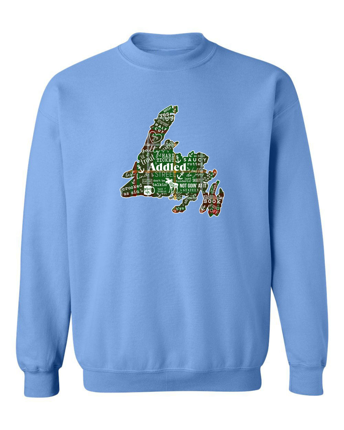 "NL Tartan Map" Unisex Crewneck Sweatshirt