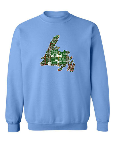 "NL Tartan Map" Unisex Crewneck Sweatshirt