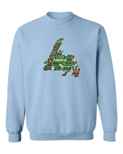 "NL Tartan Map" Unisex Crewneck Sweatshirt