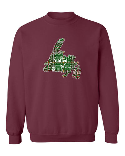 "NL Tartan Map" Unisex Crewneck Sweatshirt