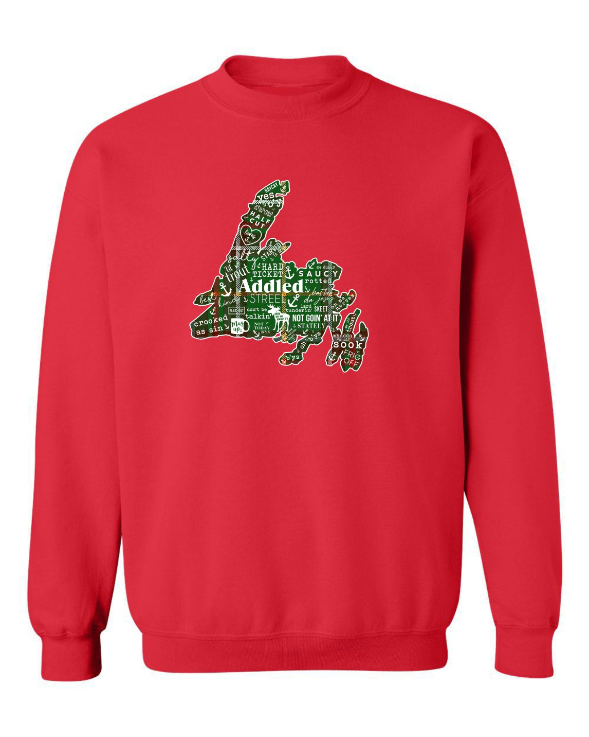 "NL Tartan Map" Unisex Crewneck Sweatshirt