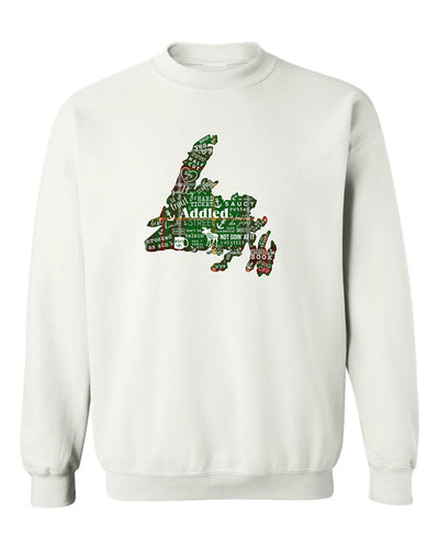 "NL Tartan Map" Unisex Crewneck Sweatshirt