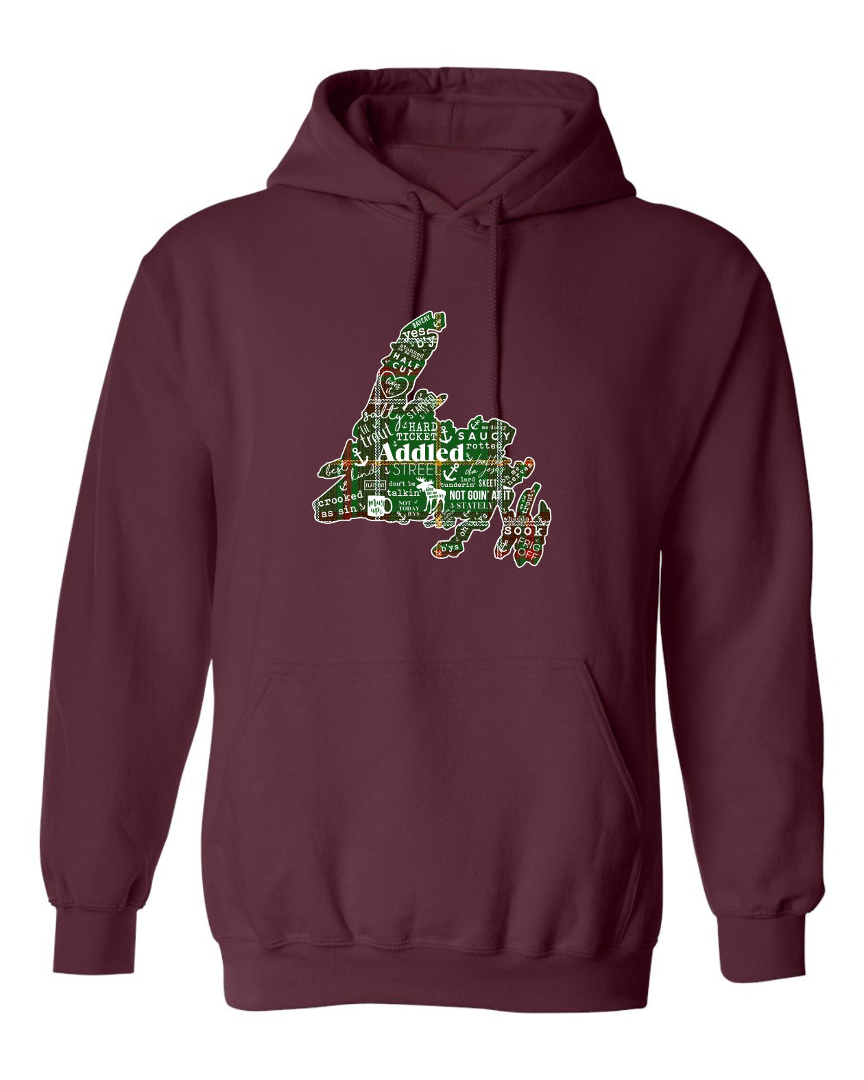 "NL Tartan Map" Unisex Hoodie