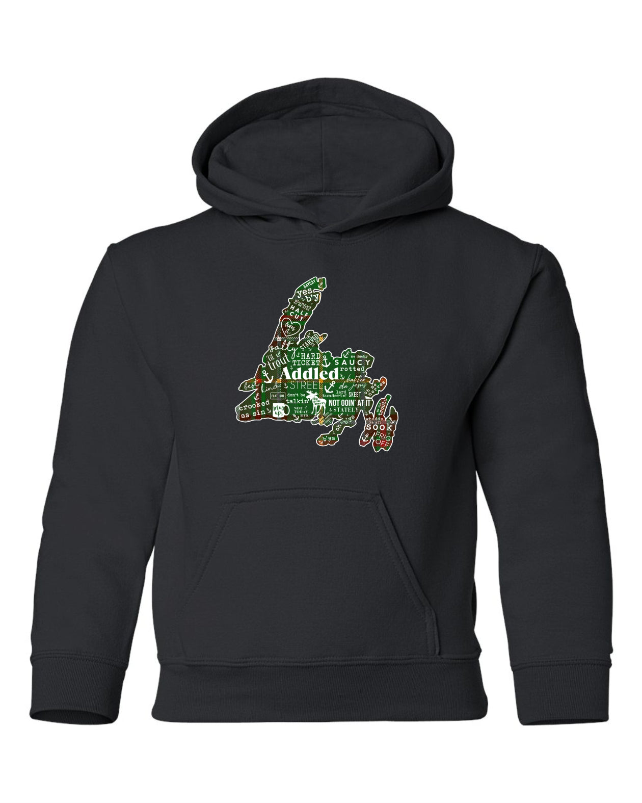 "NL Tartan Map" Youth Hoodie