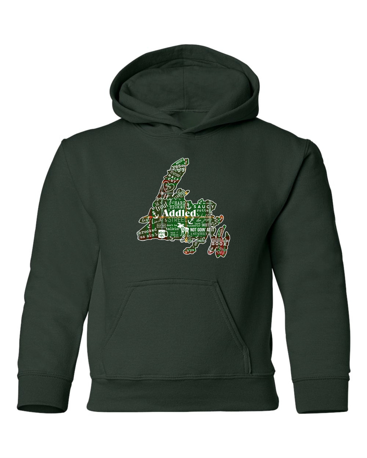 "NL Tartan Map" Youth Hoodie