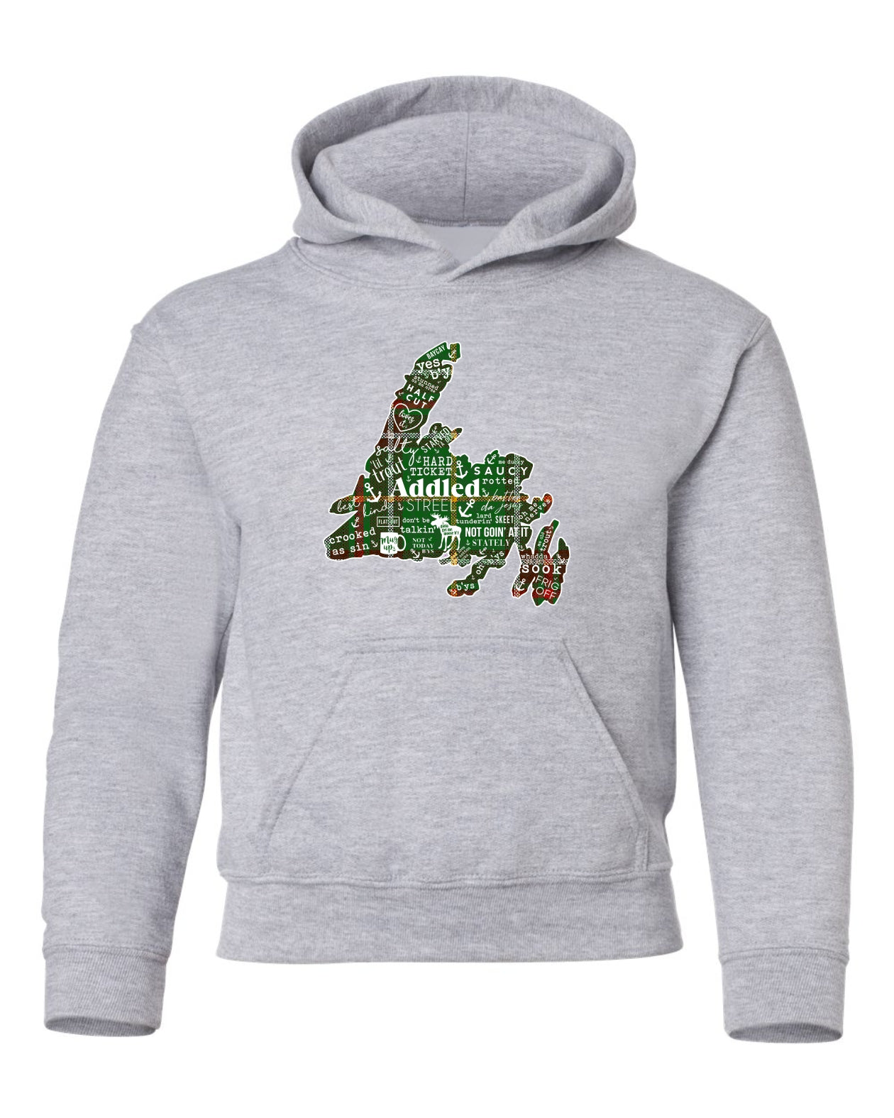 "NL Tartan Map" Youth Hoodie