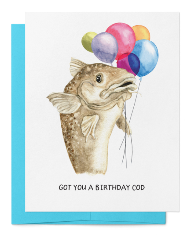 "Birthday Cod" Greeting Card