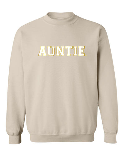 "Auntie" Varsity Unisex Crewneck Sweatshirt