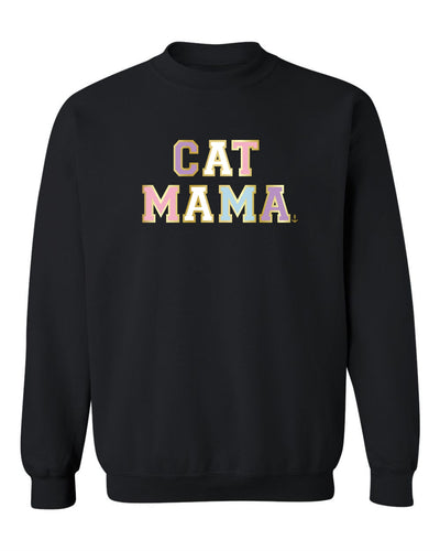 "Cat Mama" Varsity Unisex Crewneck Sweatshirt