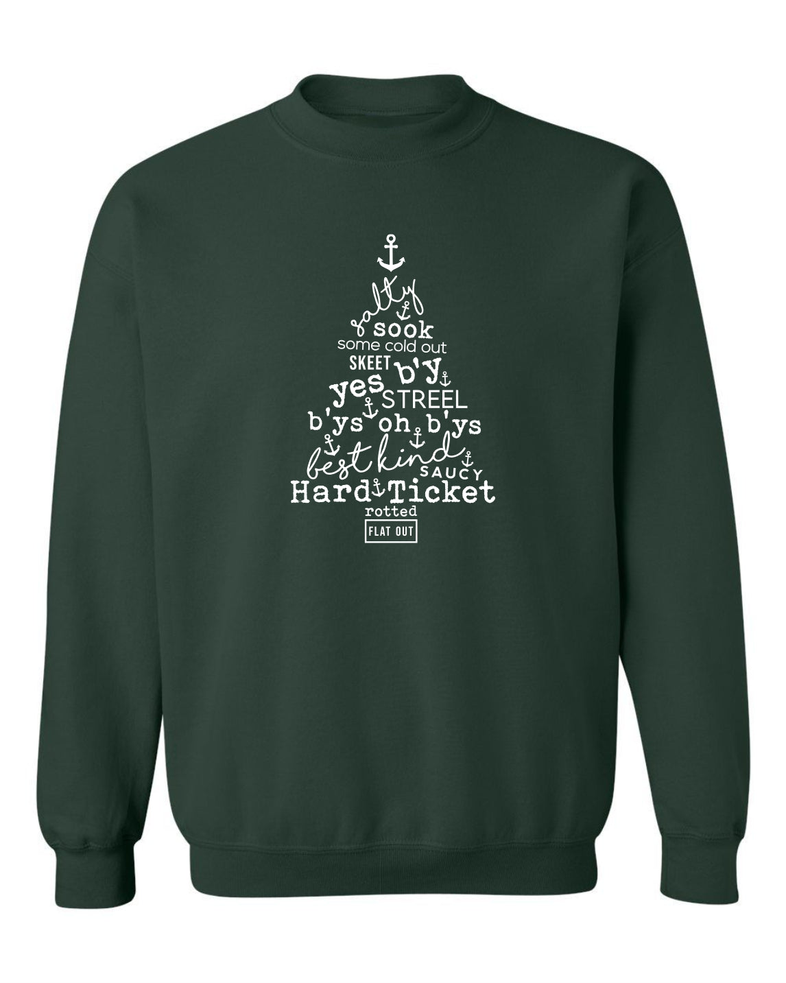 "Saltwater Christmas Tree" Unisex Crewneck Sweatshirt