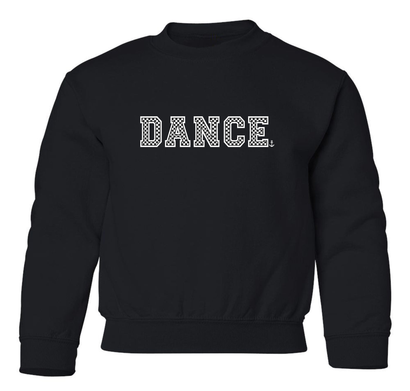 "Dance" Varsity (Checkered) Toddler/Youth Crewneck Sweatshirt