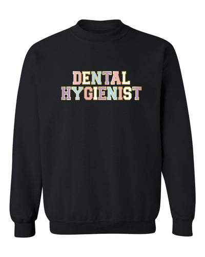 "Dental Hygienist" Varsity Unisex Crewneck Sweatshirt
