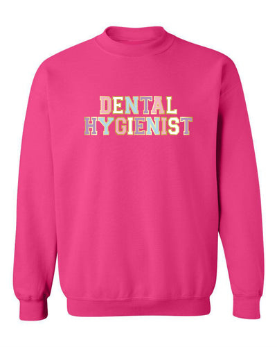 "Dental Hygienist" Varsity Unisex Crewneck Sweatshirt