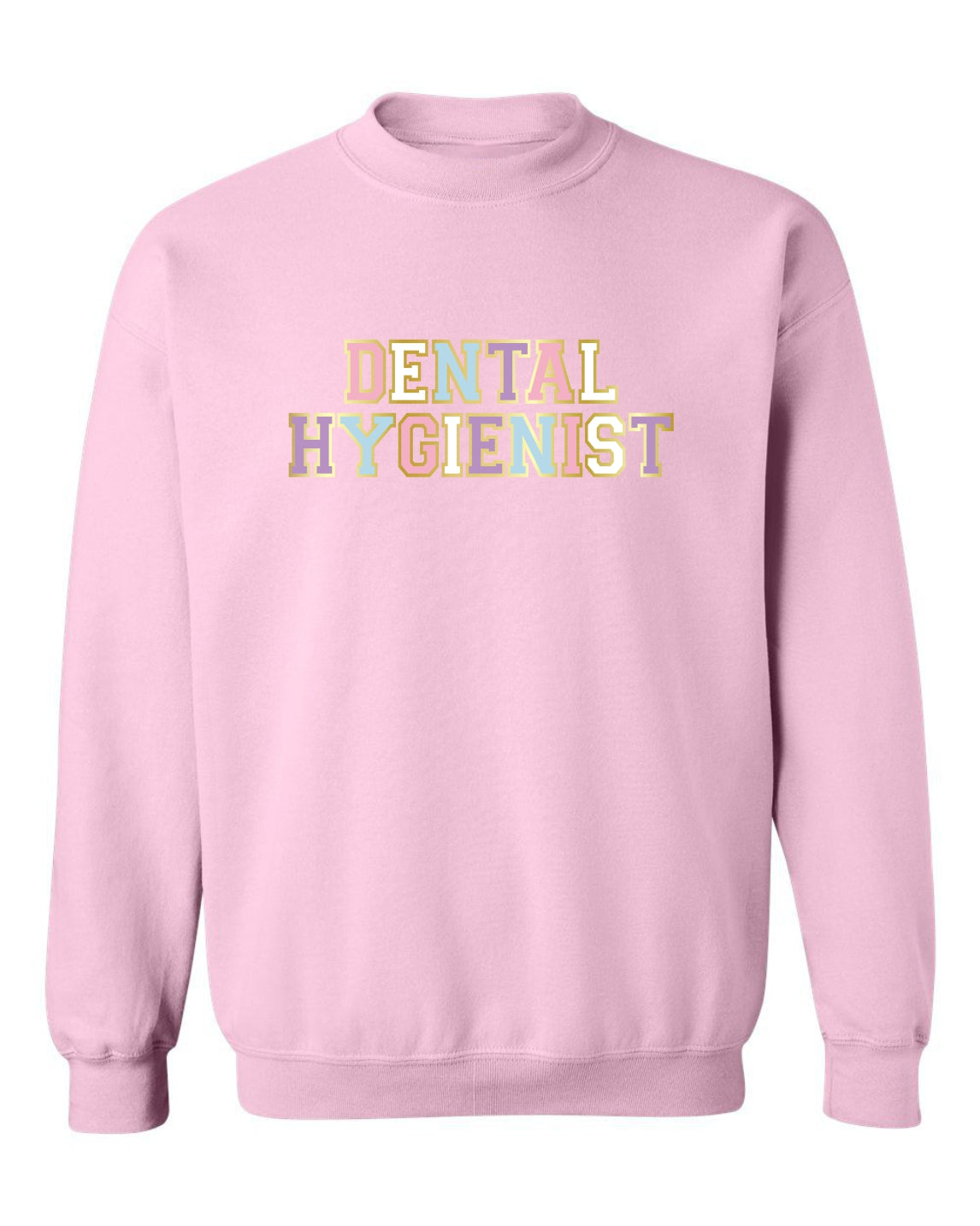 "Dental Hygienist" Varsity Unisex Crewneck Sweatshirt