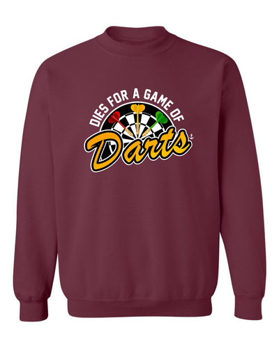 "Dies For A Game Of Darts" Unisex Crewneck Sweatshirt