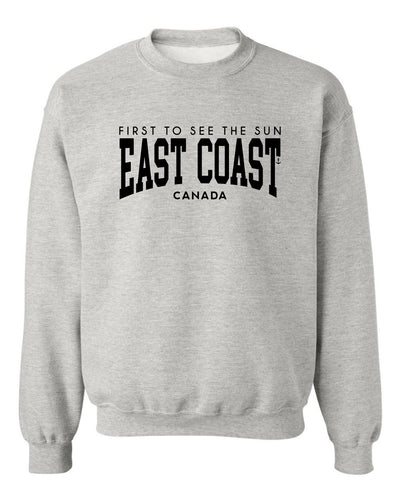 "East Coast - First To See The Sun" Unisex Crewneck Sweatshirt