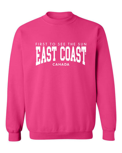 "East Coast - First To See The Sun" Unisex Crewneck Sweatshirt