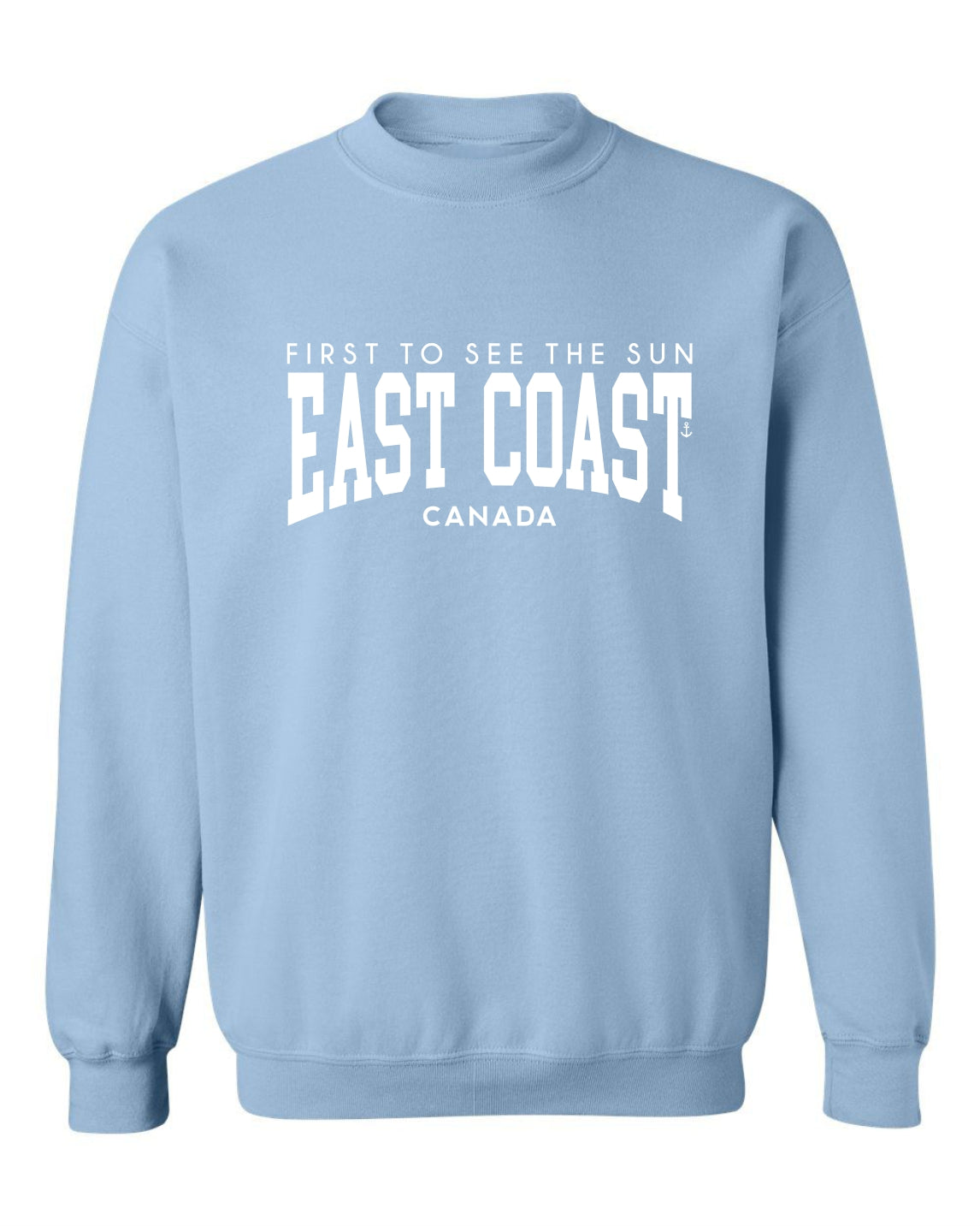 "East Coast - First To See The Sun" Unisex Crewneck Sweatshirt