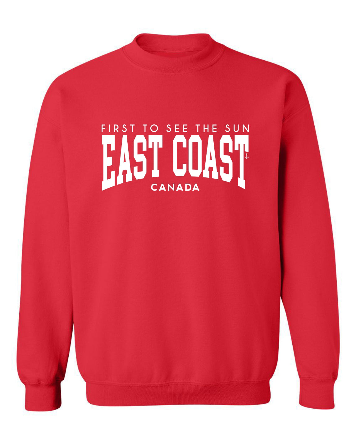 "East Coast - First To See The Sun" Unisex Crewneck Sweatshirt