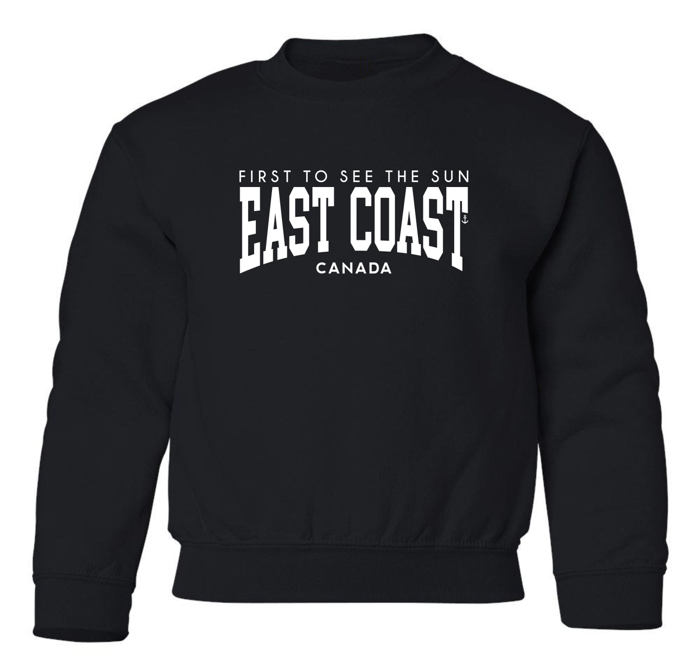 "East Coast - First To See The Sun" Toddler/Youth Crewneck Sweatshirt