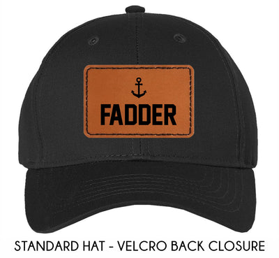 "Fadder" Leather Patch Adult Baseball Hat