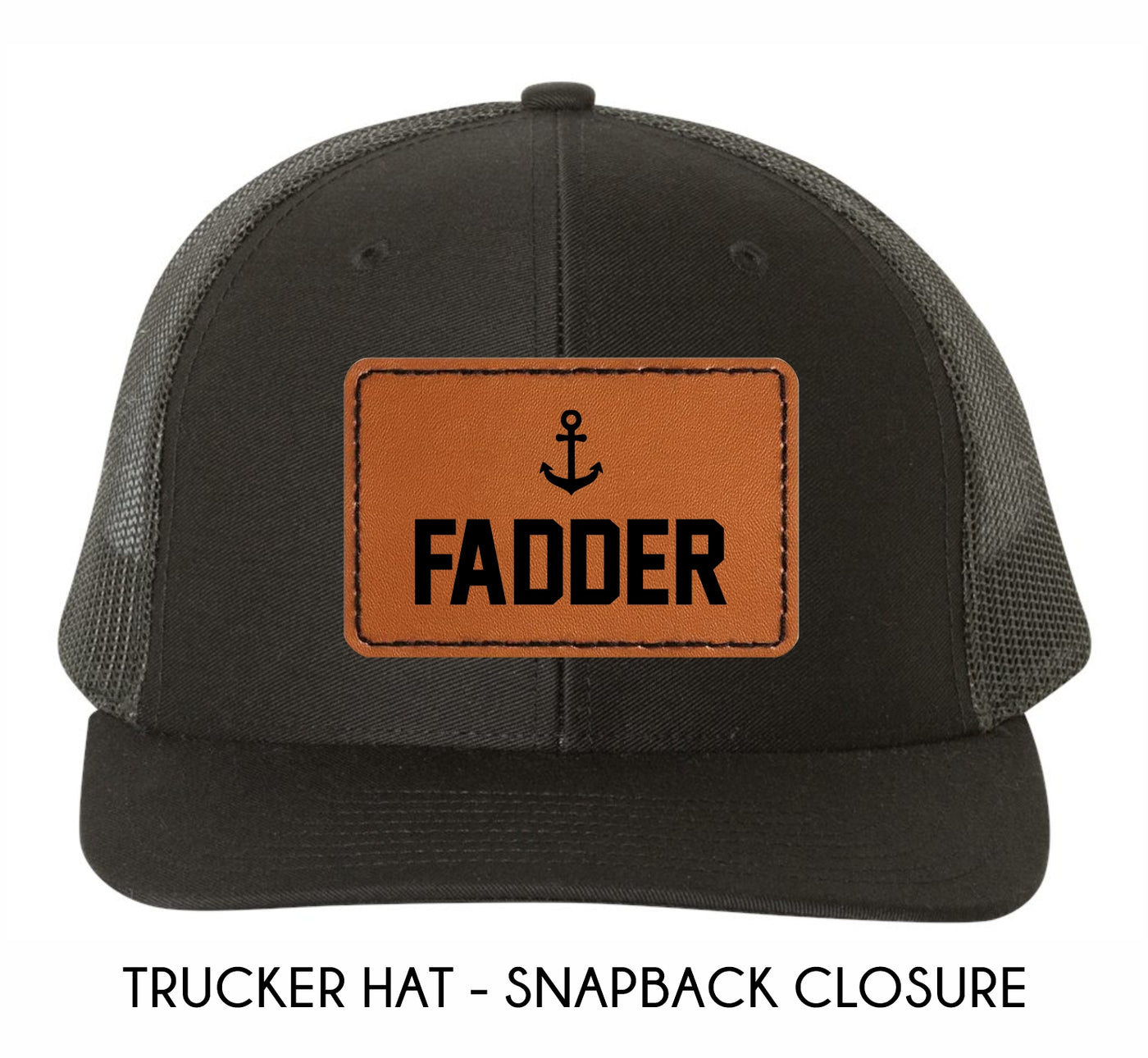 "Fadder" Leather Patch Adult Baseball Hat