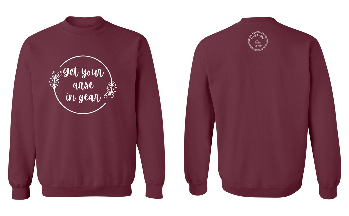 "Get Your Arse In Gear" Unisex Crewneck Sweatshirt