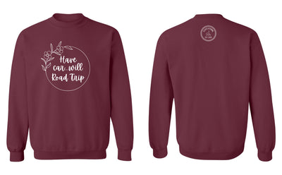 "Have Car...Will Road Trip" Unisex Crewneck Sweatshirt