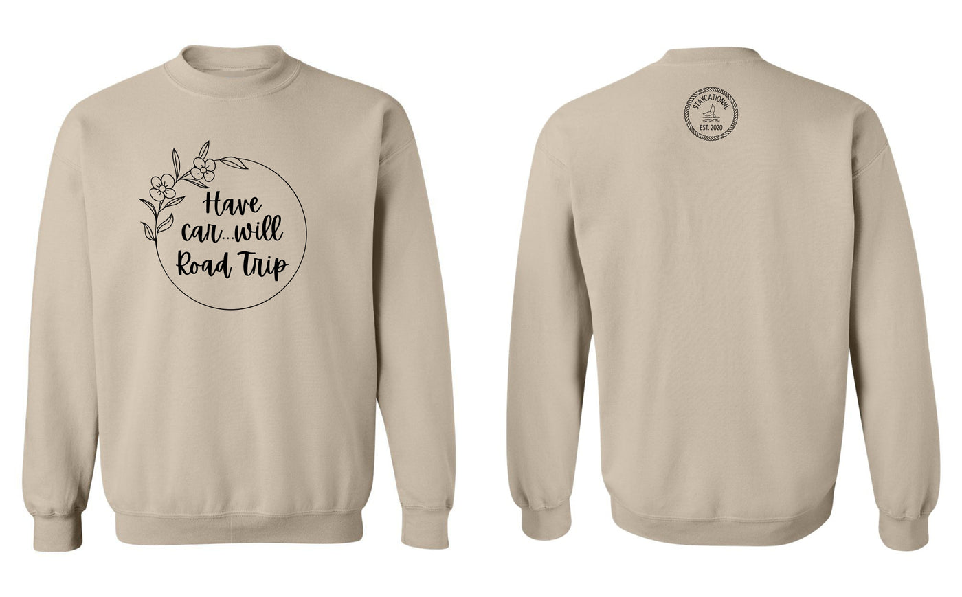 "Have Car...Will Road Trip" Unisex Crewneck Sweatshirt